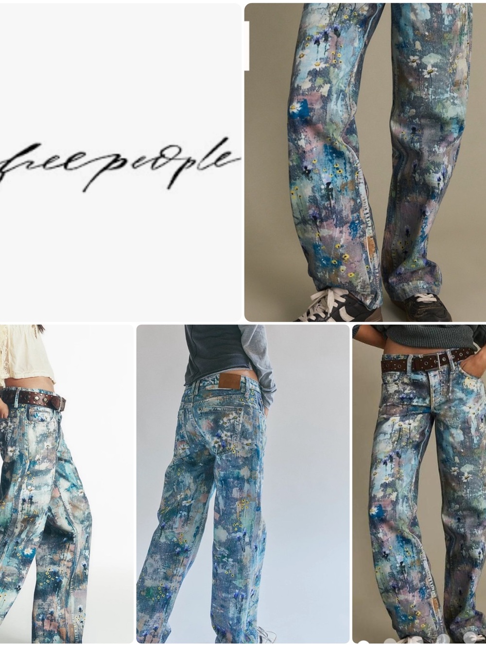 Free People | Tennessee Low Rise Boyfriend Illusion Jeans